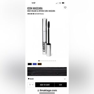 BNIB!!! IL MAKIAGE ICON High Volume and Intense Curl Mascara. NEVER USED!!